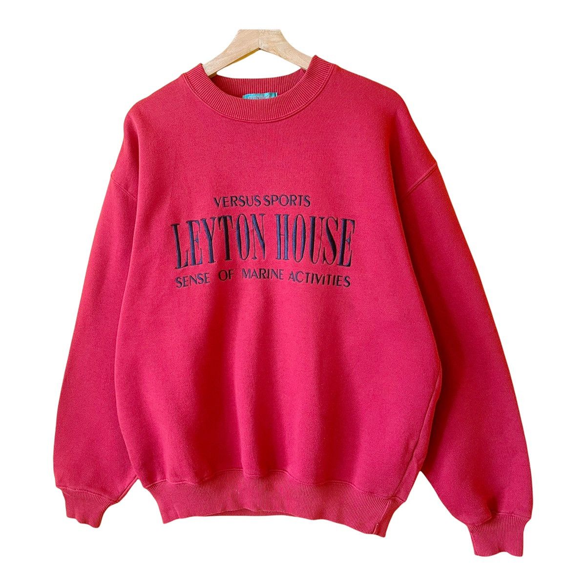 Japanese Brand × Vintage Vintage Leyton House Big Logo Crewneck Sweatshirt Size L Size US L / EU 52-54 / 3 - 3 Thumbnail