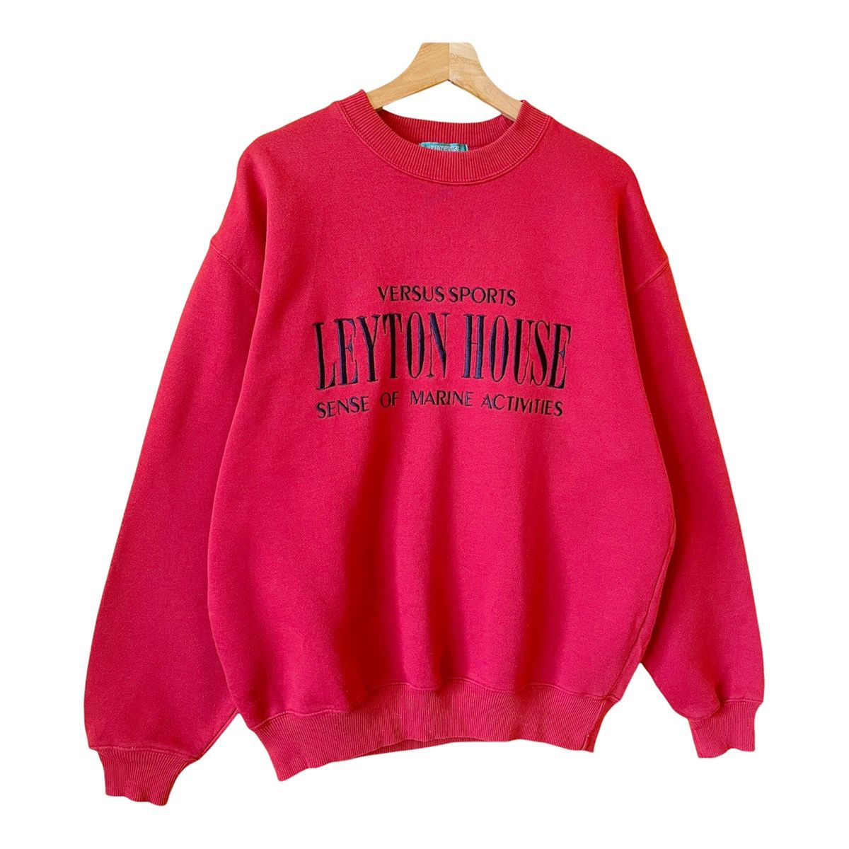 Japanese Brand × Vintage Vintage Leyton House Big Logo Crewneck Sweatshirt Size L Size US L / EU 52-54 / 3 - 2 Thumbnail