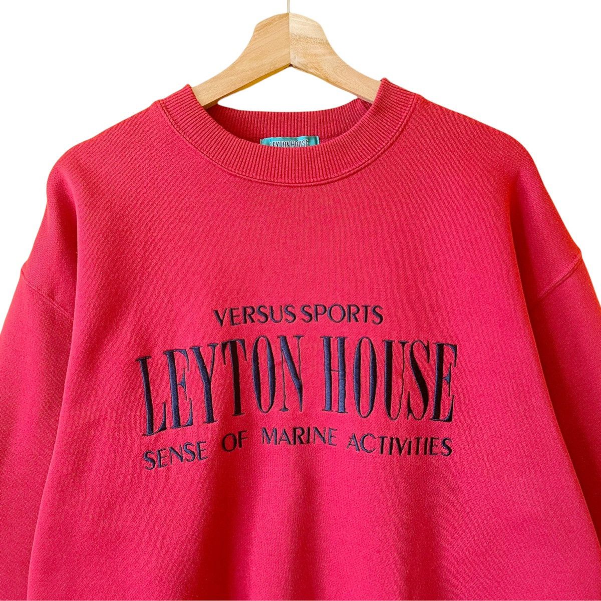 Japanese Brand × Vintage Vintage Leyton House Big Logo Crewneck Sweatshirt Size L Size US L / EU 52-54 / 3 - 4 Thumbnail