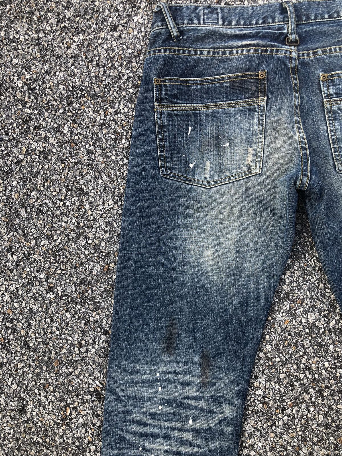 If Six Was Nine Japanese Semantic Design Punk Style Distressed Denim Jeans Size US 30 / EU 46 - 9 Thumbnail