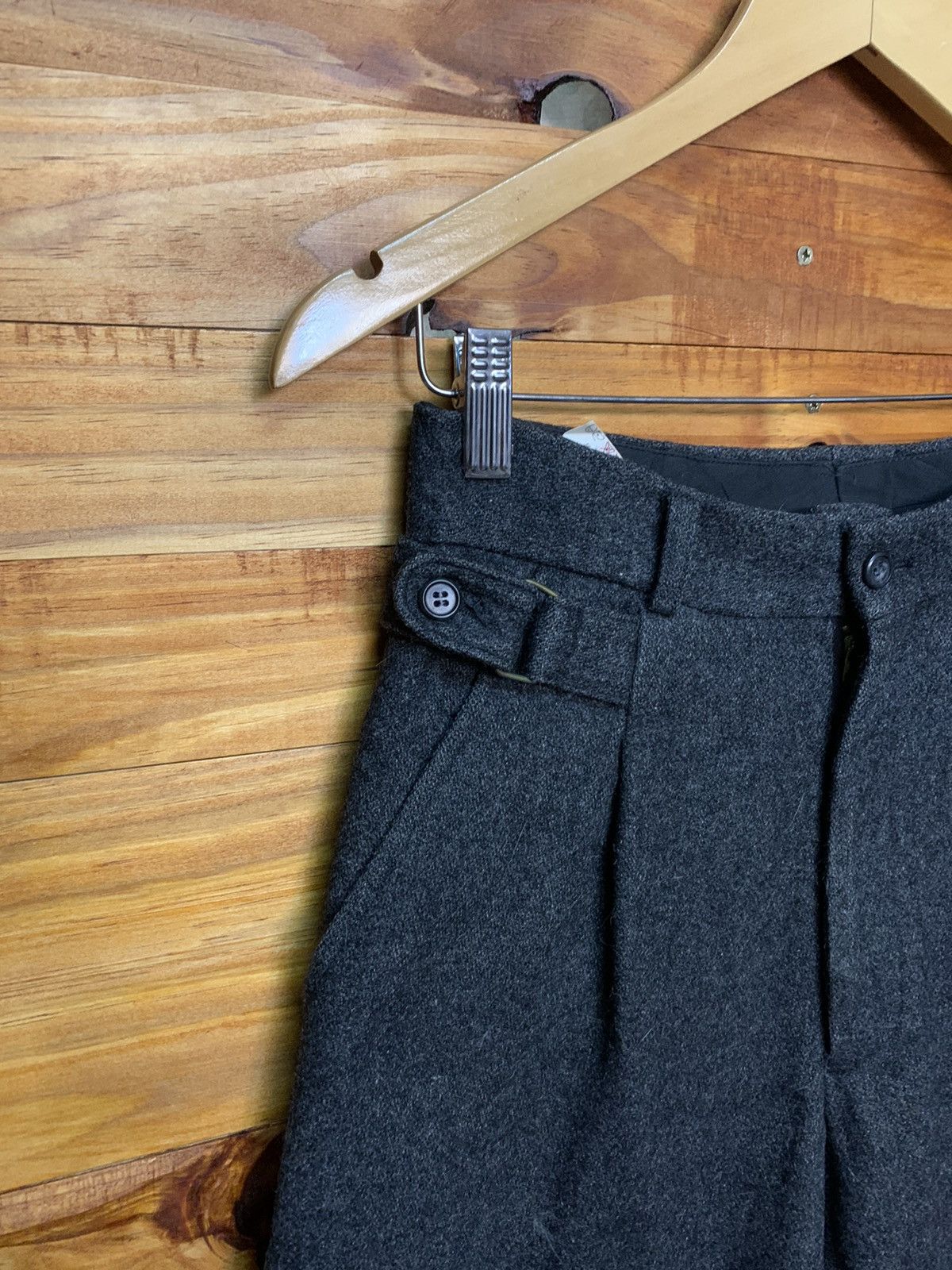 Other Vintage 60s Army Buckle Wool Trouser Pants Size US 27 - 4 Thumbnail