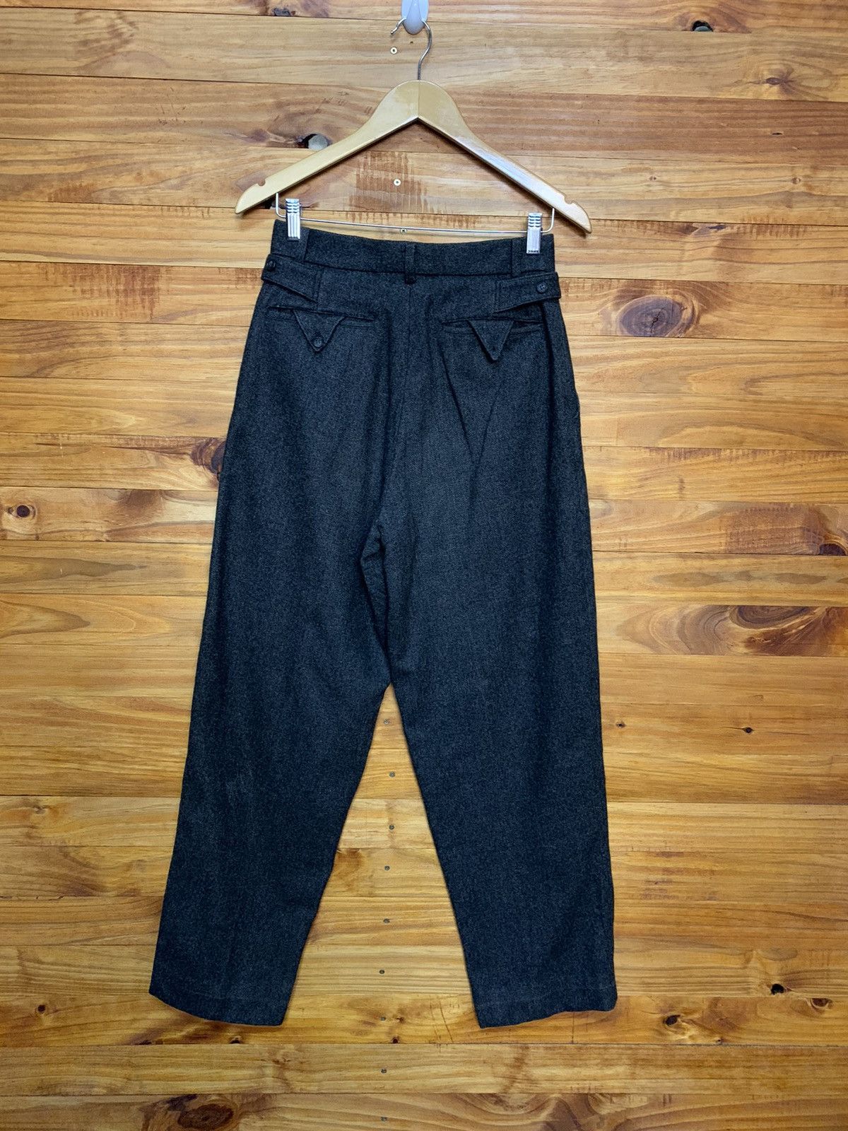Other Vintage 60s Army Buckle Wool Trouser Pants Size US 27 - 7 Thumbnail
