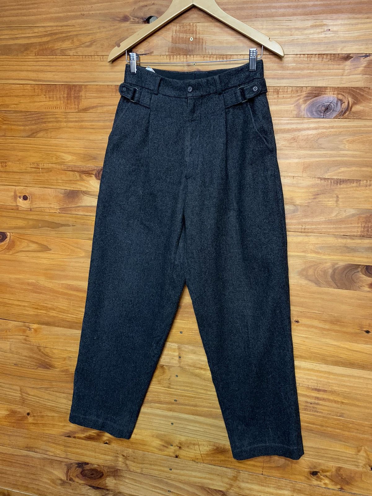 Other Vintage 60s Army Buckle Wool Trouser Pants Size US 27 - 3 Thumbnail