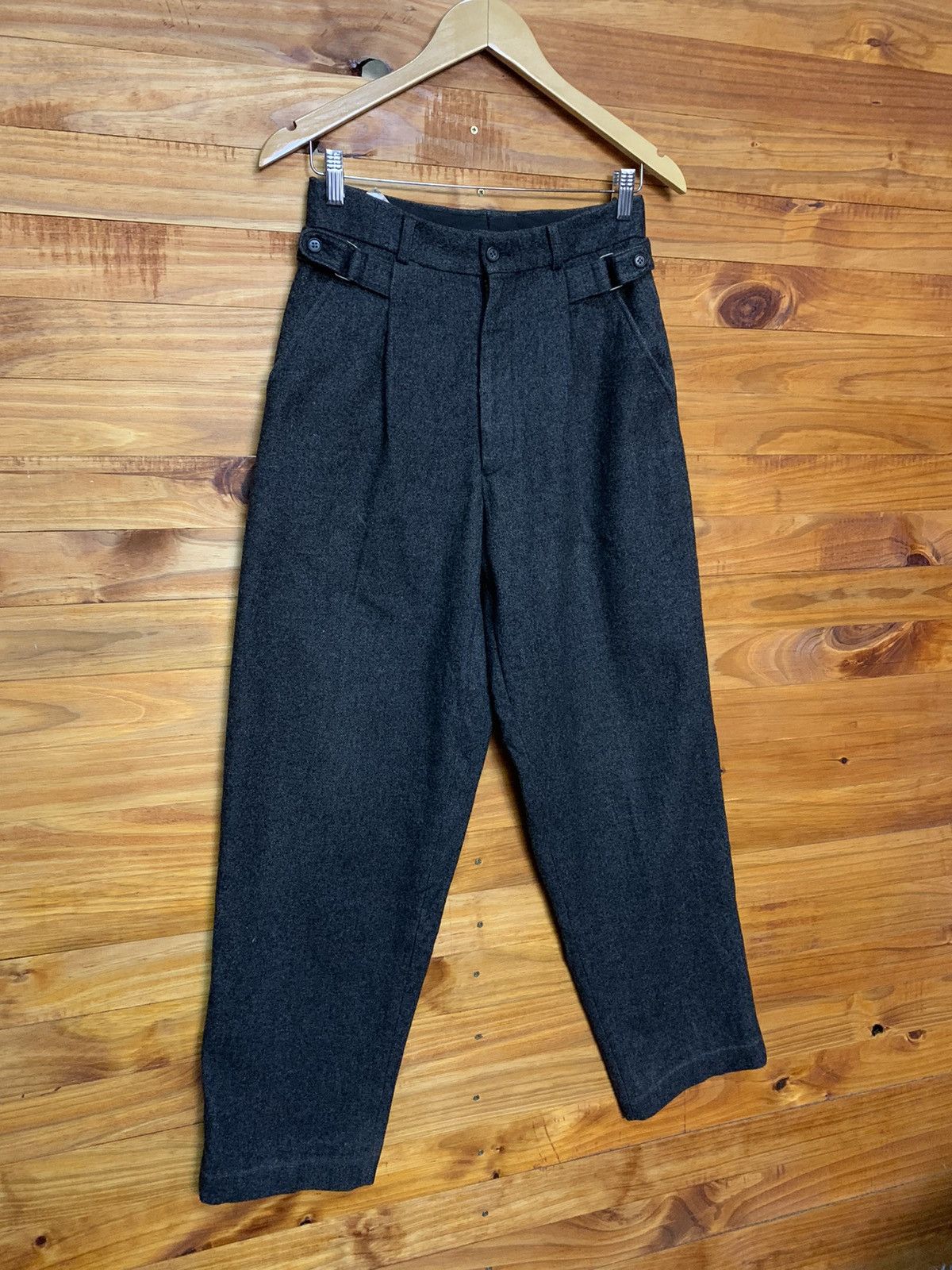Other Vintage 60s Army Buckle Wool Trouser Pants Size US 27 - 2 Thumbnail