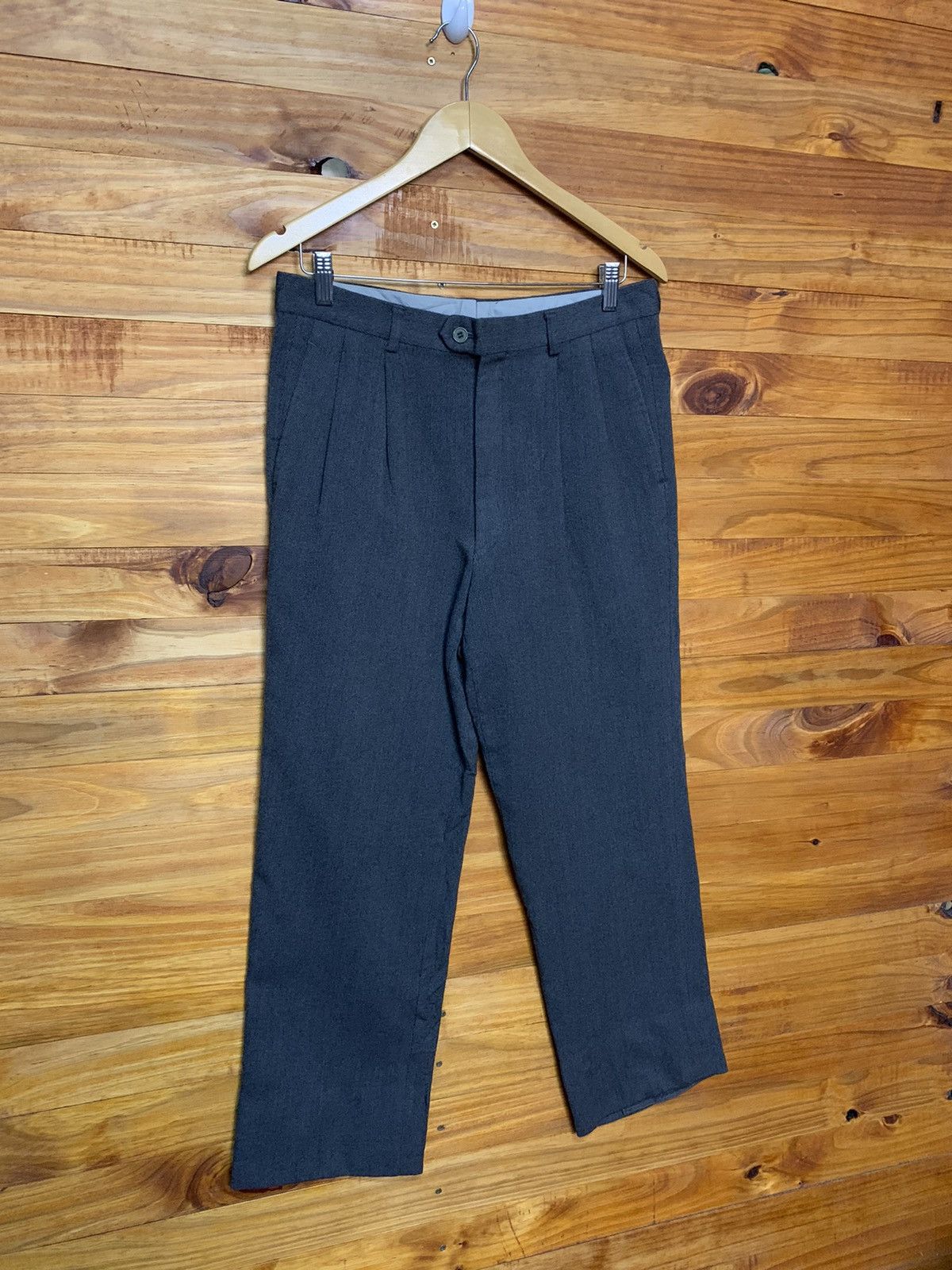 Yves Saint Laurent Vintage Yves Saint Lauren Wool Trouser Pants Size US 30 / EU 46 - 2 Thumbnail