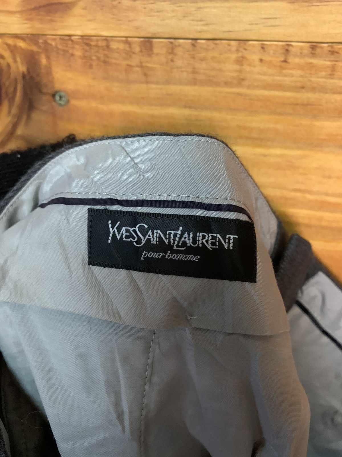 Yves Saint Laurent Vintage Yves Saint Lauren Wool Trouser Pants Size US 30 / EU 46 - 8 Thumbnail