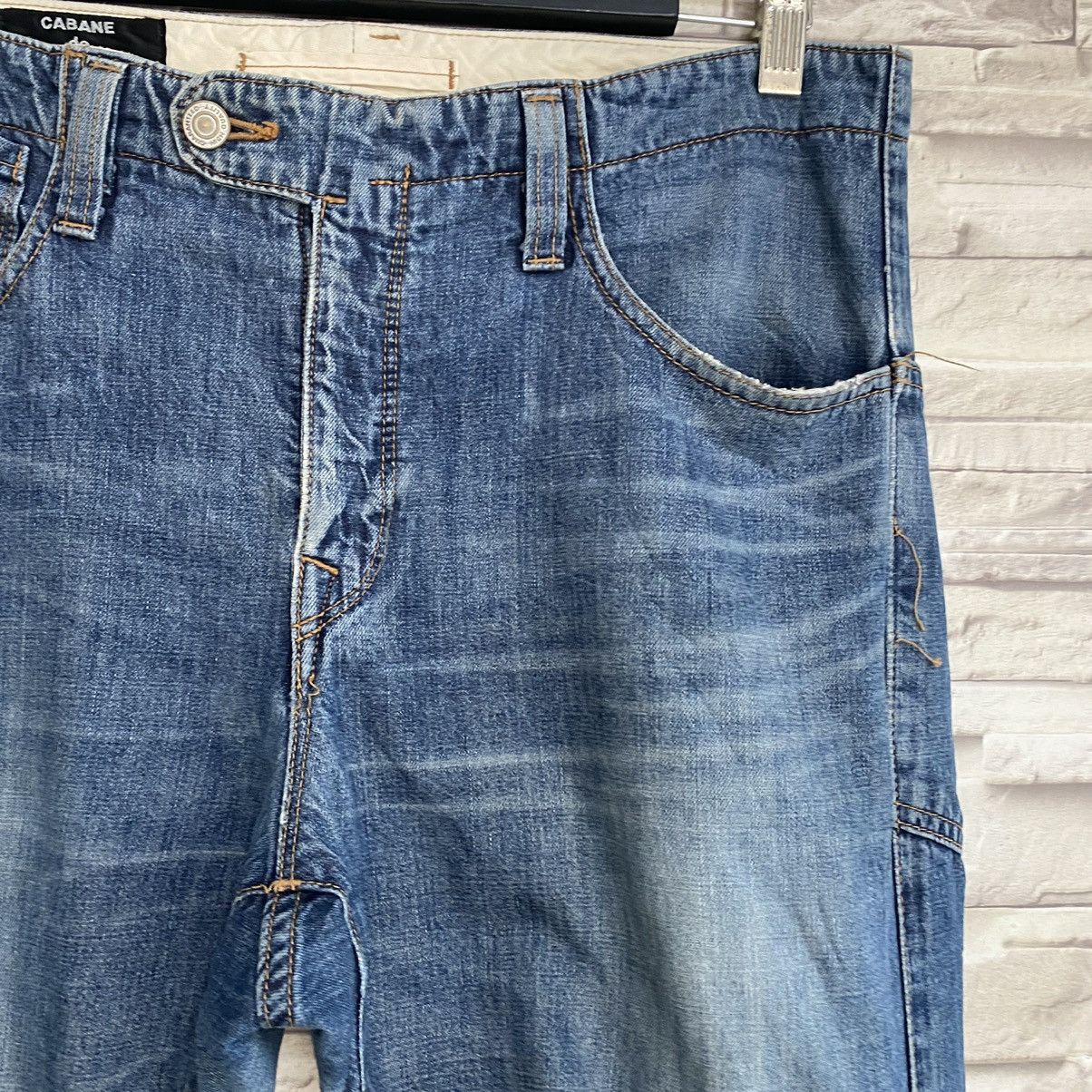 CABANE de ZUCCa Cabane De Zucca Denim Assymetrical Pants Zipper Size US 34 / EU 50 - 7 Thumbnail