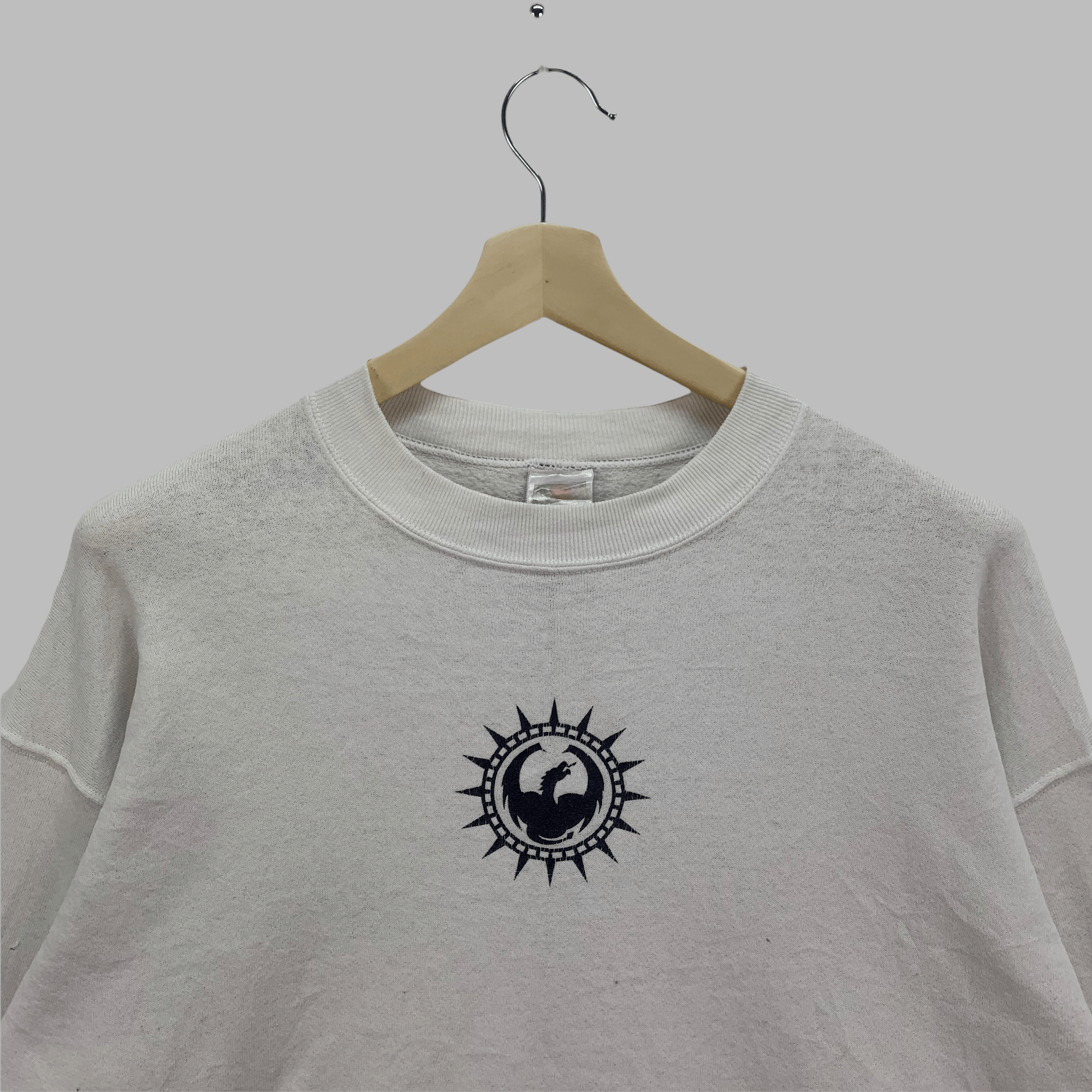 Fruit Of The Loom TRASHED🔥 90's Dragon Optical Big Logo Sweatshirts #3719-130 Size US L / EU 52-54 / 3 - 6 Thumbnail