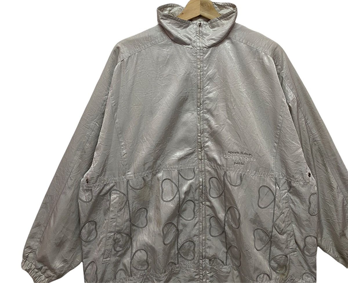 Courreges × Designer ARCHIVE COURREGES HOMME PARIS SPORT FUTURE SILVER JACKET Size US L / EU 52-54 / 3 - 6 Thumbnail