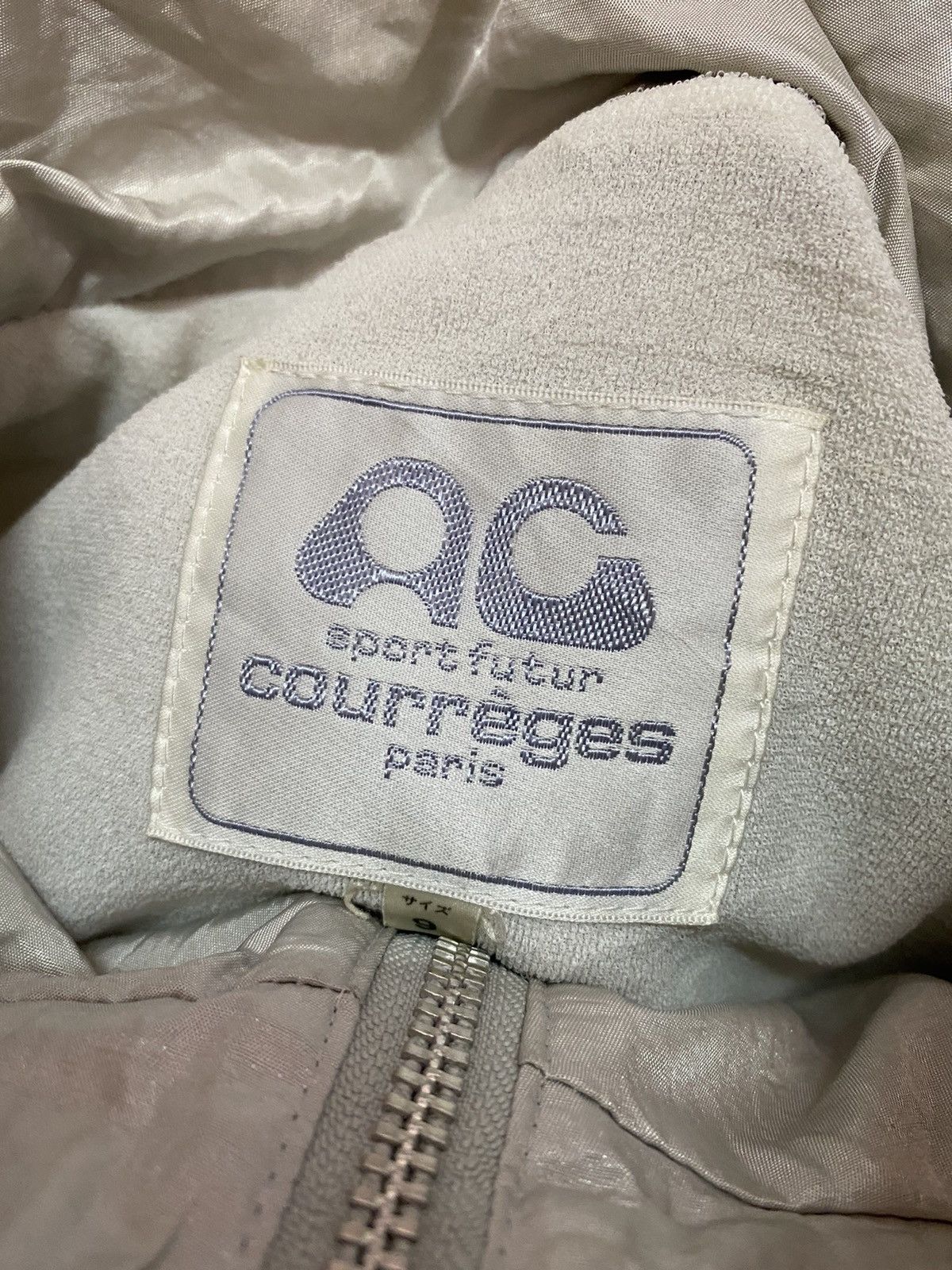 ARCHIVE COURREGES HOMME PARIS SPORT FUTURE SILVER JACKET