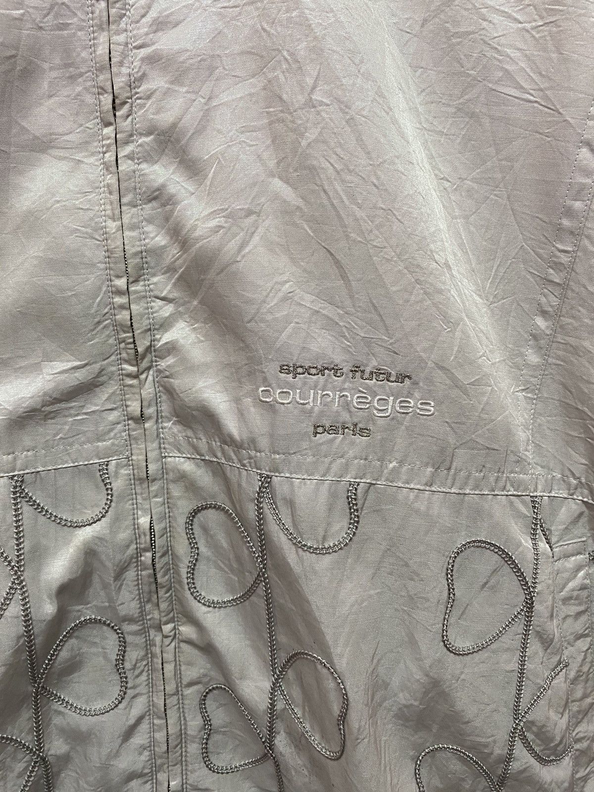 ARCHIVE COURREGES HOMME PARIS SPORT FUTURE SILVER JACKET