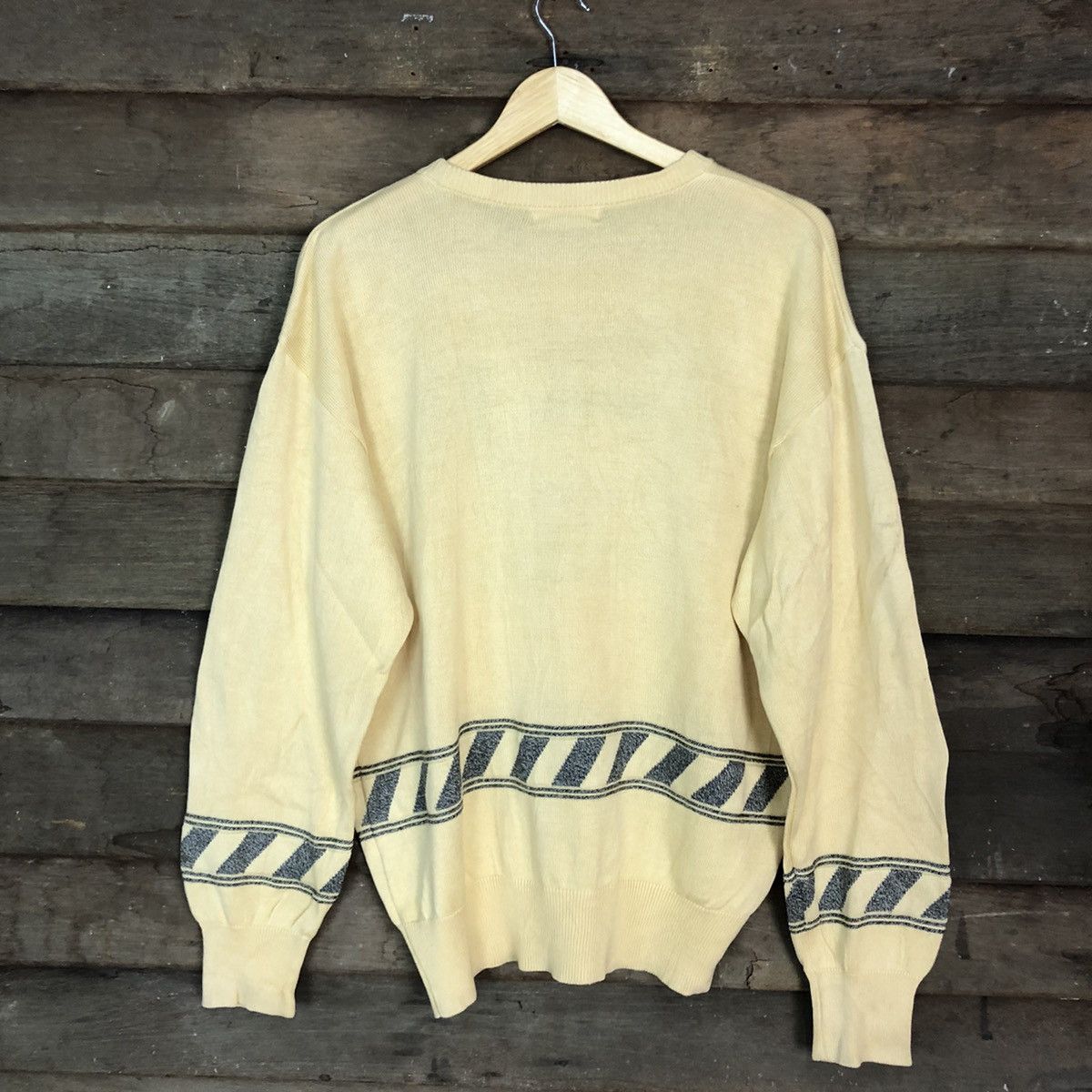Homespun Knitwear × Japanese Brand × Vintage DLL Black & White Brown Knitwear sweatshirt japan #c686 Size US M / EU 48-50 / 2 - 13 Thumbnail