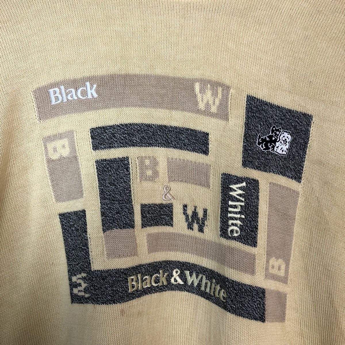 Homespun Knitwear × Japanese Brand × Vintage DLL Black & White Brown Knitwear sweatshirt japan #c686 Size US M / EU 48-50 / 2 - 9 Thumbnail