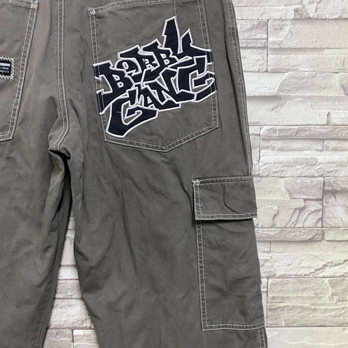 Japanese Brand Vintage Bobby Gang Baggy Skater Pants Size US 32 / EU 48 - 13 Thumbnail