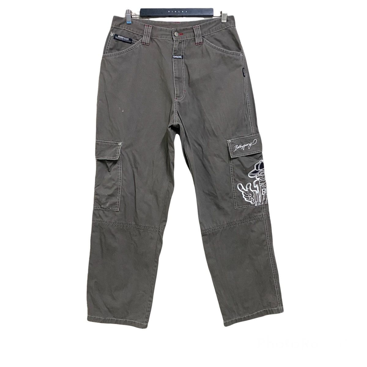 Japanese Brand Vintage Bobby Gang Baggy Skater Pants Size US 32 / EU 48 - 2 Thumbnail