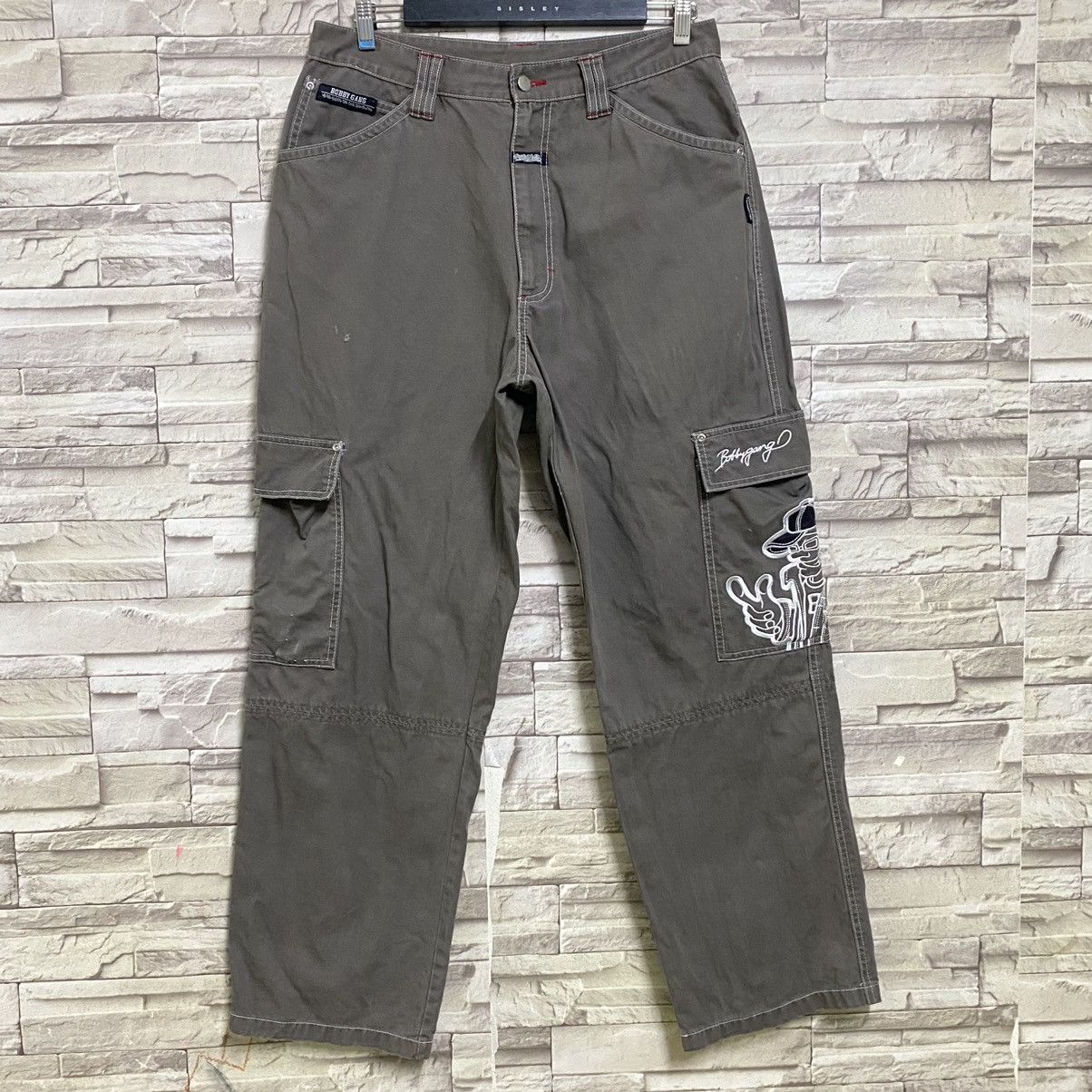 Japanese Brand Vintage Bobby Gang Baggy Skater Pants Size US 32 / EU 48 - 3 Thumbnail