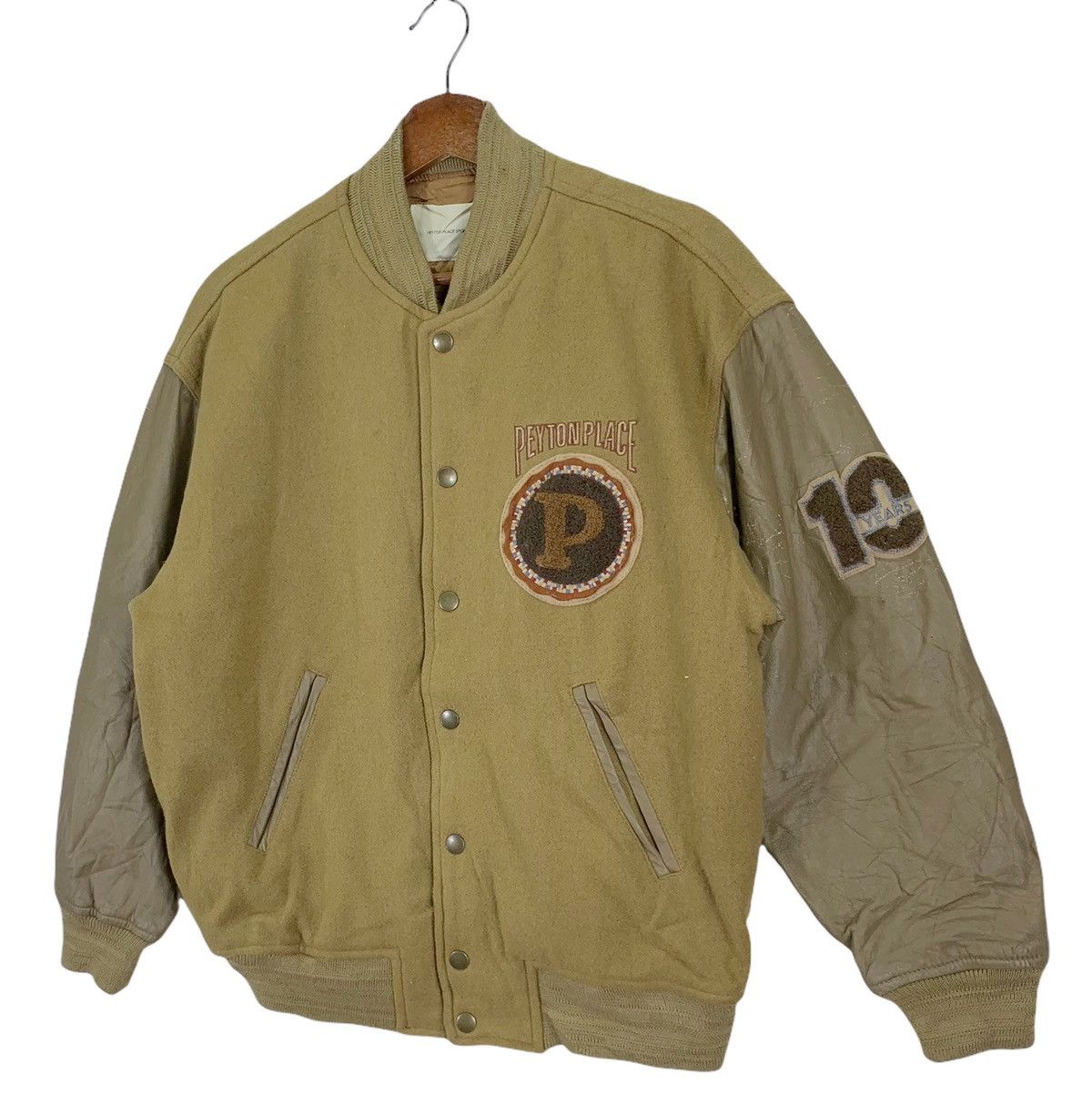 PPFM Vintage Peyton Place For Men PPFM Varsity Leather Jacket Size US M / EU 48-50 / 2 - 4 Thumbnail
