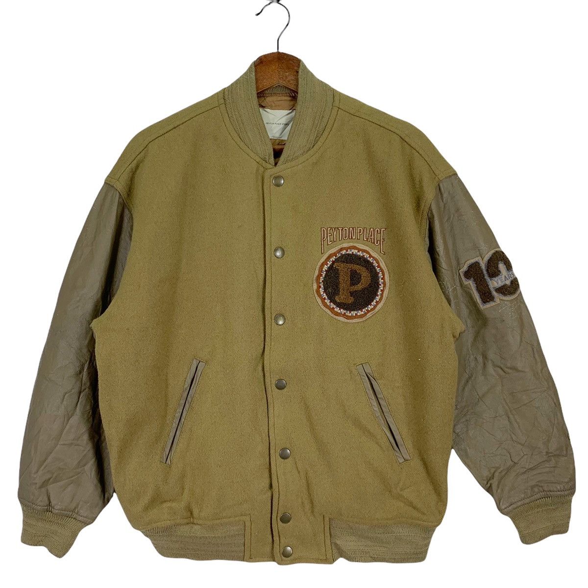 PPFM Vintage Peyton Place For Men PPFM Varsity Leather Jacket Size US M / EU 48-50 / 2 - 3 Thumbnail