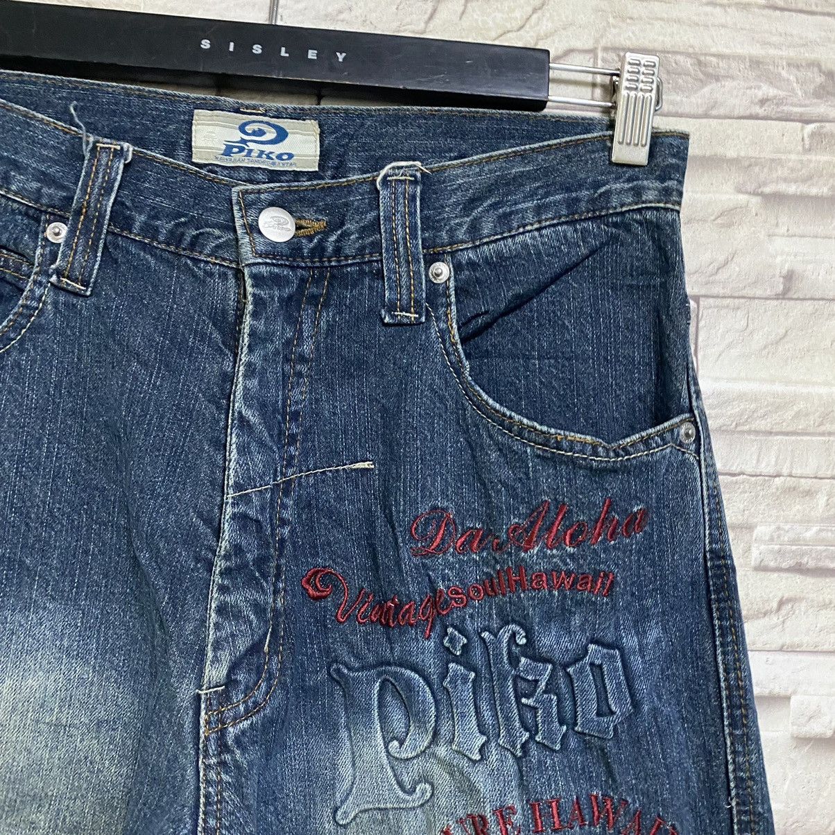 Japanese Brand PIKO Denim Cargo Pants Size US 30 / EU 46 - 6 Thumbnail