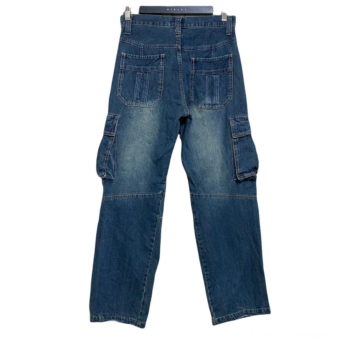 Japanese Brand PIKO Denim Cargo Pants Size US 30 / EU 46 - 2 Thumbnail