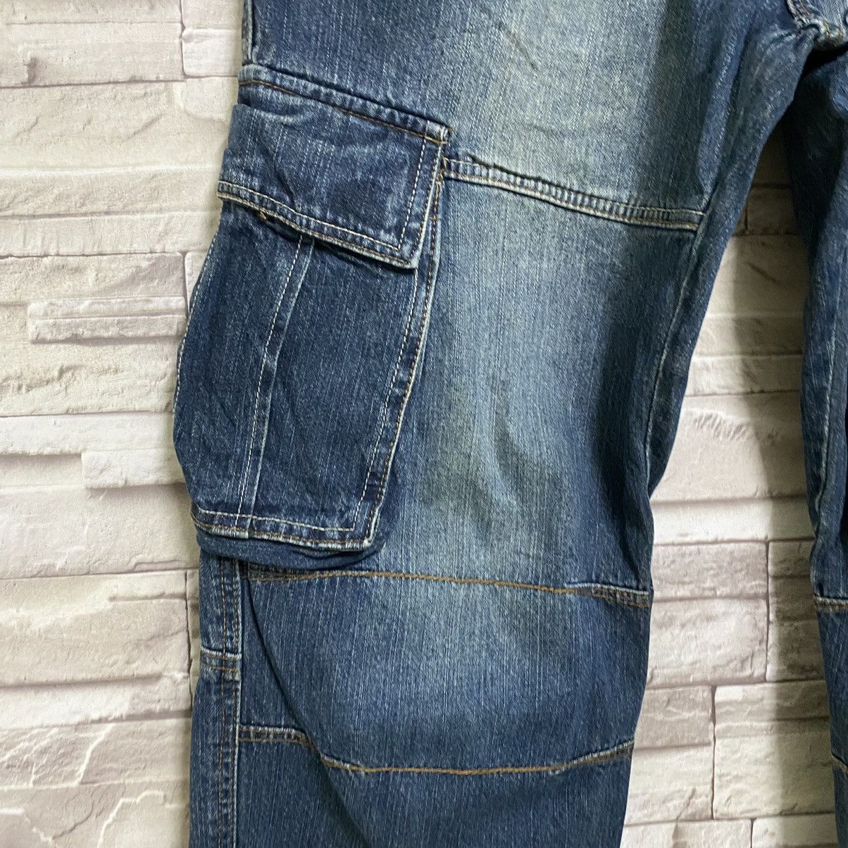 Japanese Brand PIKO Denim Cargo Pants Size US 30 / EU 46 - 8 Thumbnail
