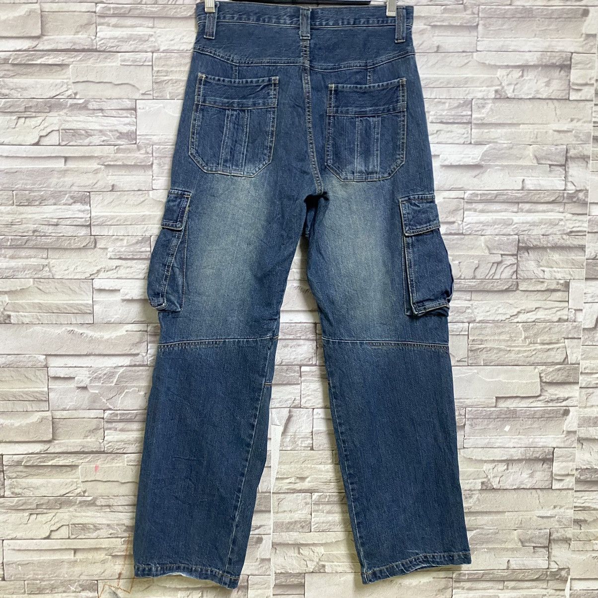 Japanese Brand PIKO Denim Cargo Pants Size US 30 / EU 46 - 11 Thumbnail