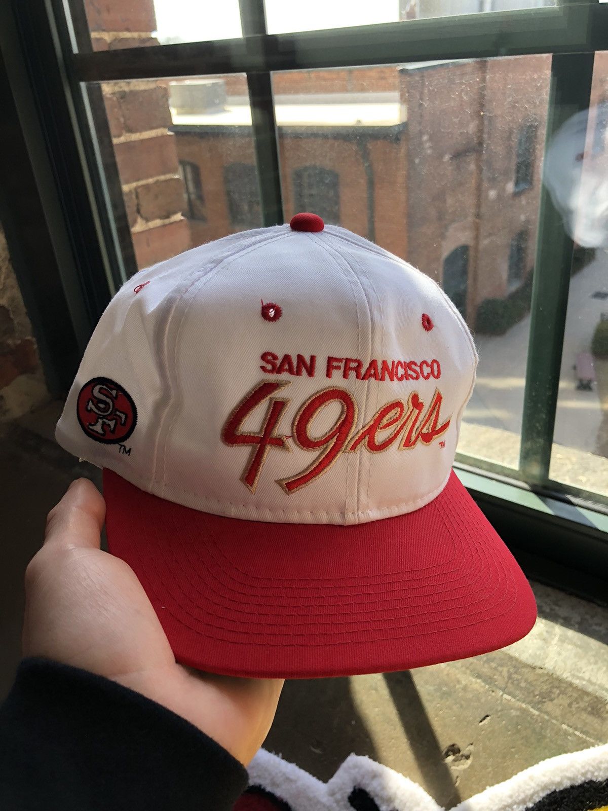 vintage sports specialties snapback san francisco 49ers script hat