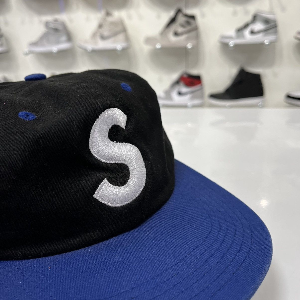 Supreme Supreme S Logo Hat Black/Blue Size ONE SIZE - 2 Thumbnail