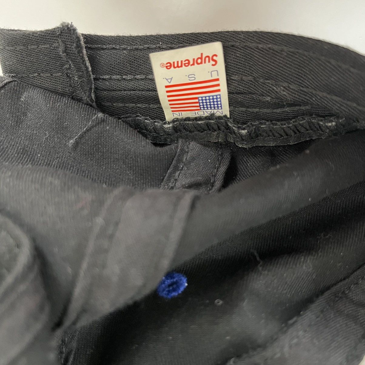 Supreme Supreme S Logo Hat Black/Blue Size ONE SIZE - 3 Thumbnail