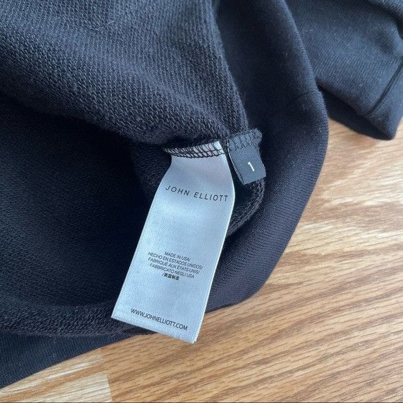 John Elliott NEW JOHN ELLIOTT BEACH MEN'S BLACK HOODIE SZ 1 / SMALL Size US S / EU 44-46 / 1 - 8 Thumbnail