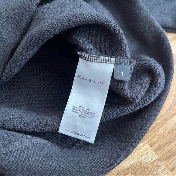 John Elliott NEW JOHN ELLIOTT OVERSIZED BLACK PULLOVER SWEATSHIRT 1 / S Size US S / EU 44-46 / 1 - 4 Thumbnail