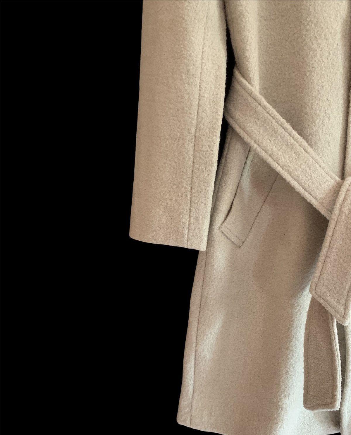 A.P.C. × Designer APC Fleece Long Sleeved Belted Jacket 100% lining rayon Size US S / EU 44-46 / 1 - 5 Thumbnail