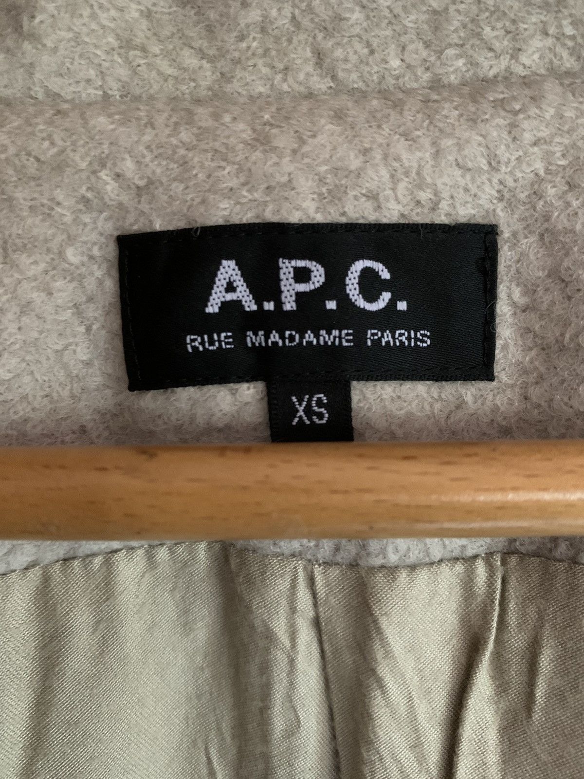 A.P.C. × Designer APC Fleece Long Sleeved Belted Jacket 100% lining rayon Size US S / EU 44-46 / 1 - 11 Thumbnail
