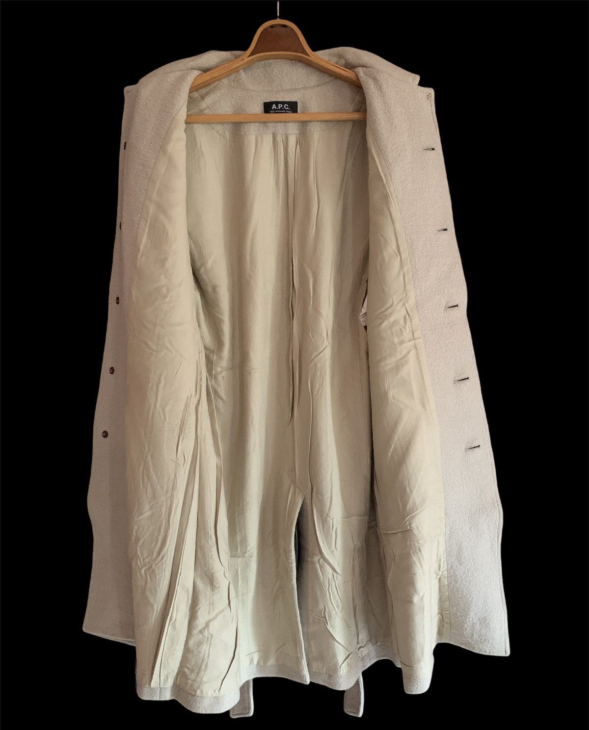 A.P.C. × Designer APC Fleece Long Sleeved Belted Jacket 100% lining rayon Size US S / EU 44-46 / 1 - 9 Thumbnail