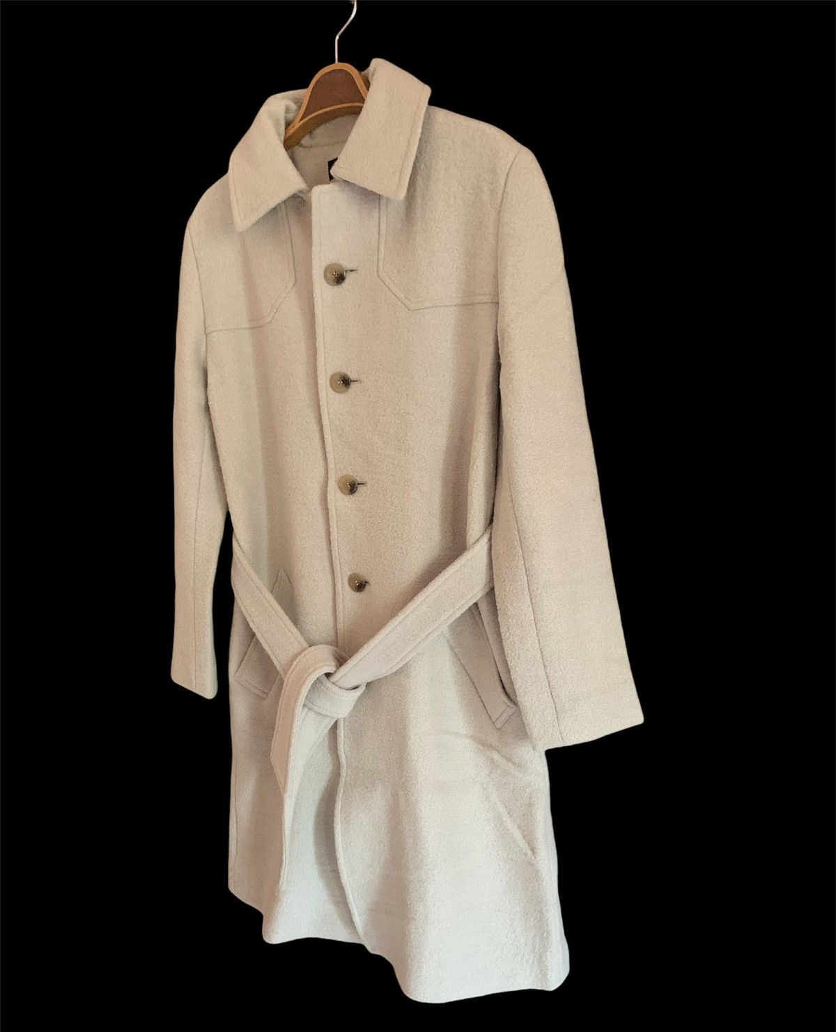 A.P.C. × Designer APC Fleece Long Sleeved Belted Jacket 100% lining rayon Size US S / EU 44-46 / 1 - 3 Thumbnail