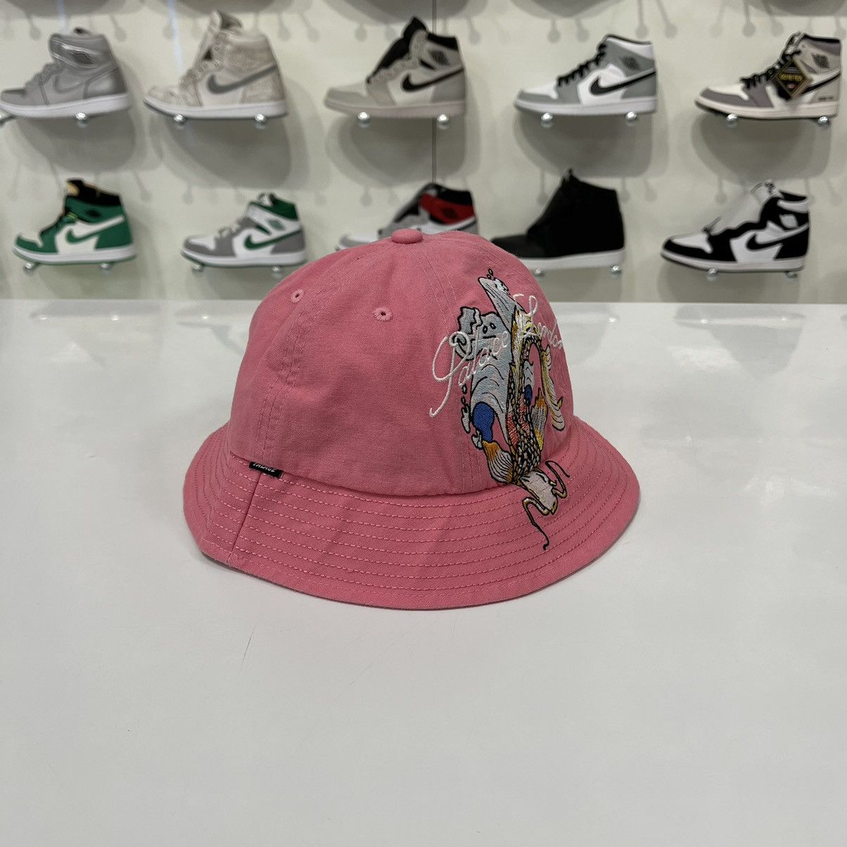 Palace Palace Carp Bucket Hat Pink Size 30 - 1 Thumbnail