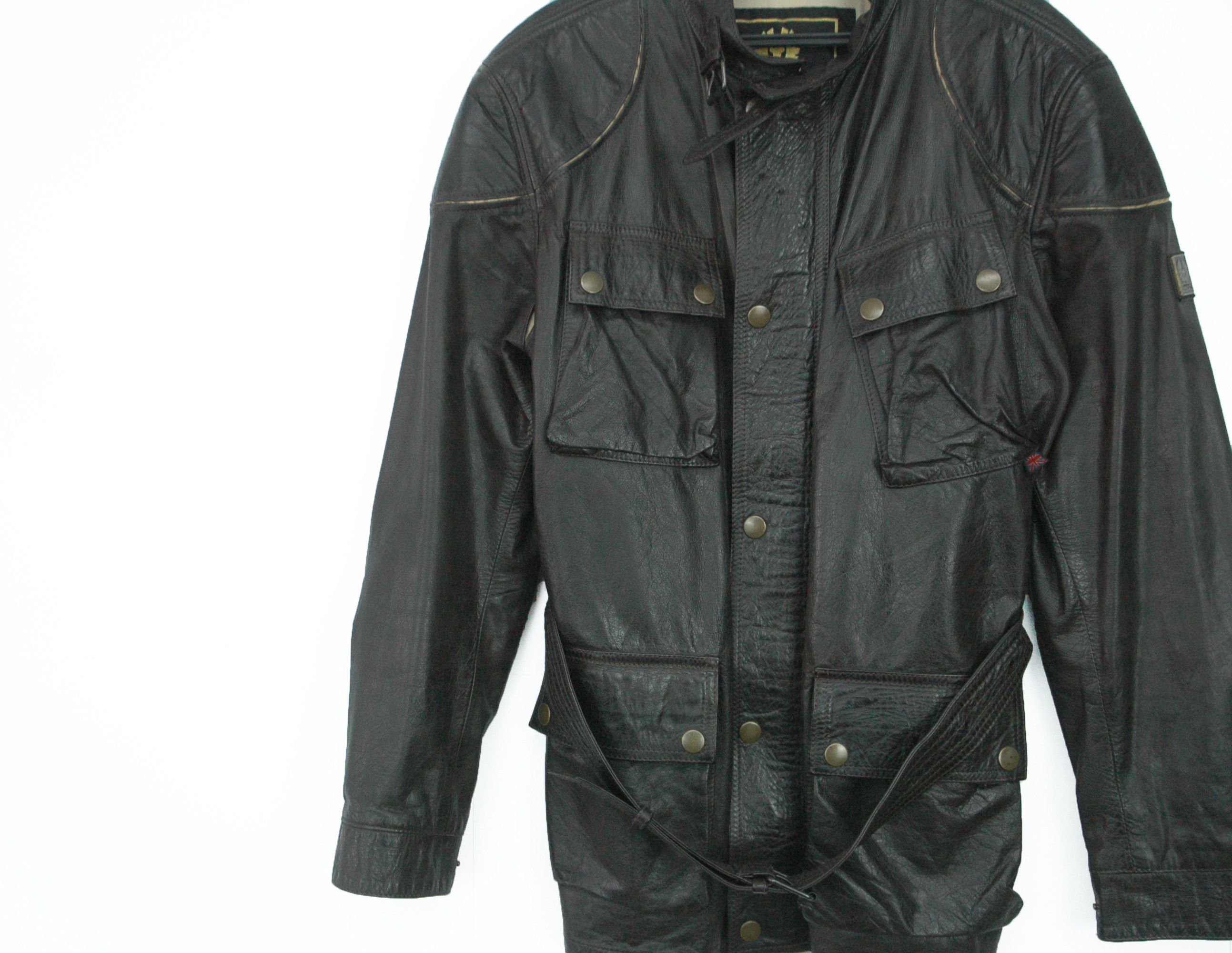 Belstaff Vintage BELSTAFF Trialmaster Leather Motorcycles Jacket Size US XXL / EU 58 / 5 - 2 Thumbnail