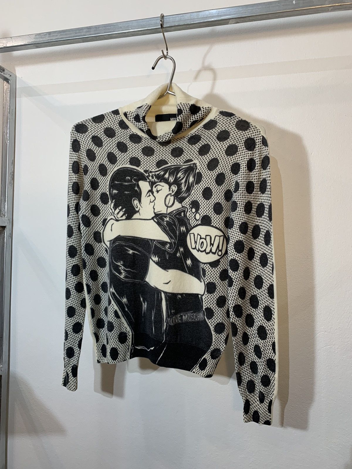 Love Moschino Kiss Knitted Sweater
