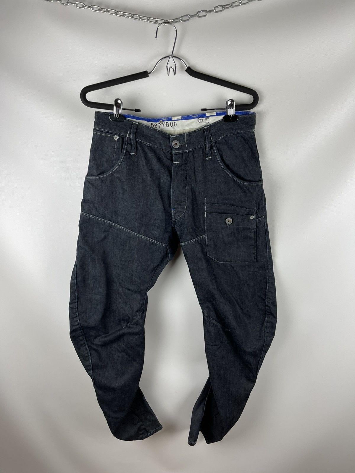G-Star G-Star Raw 3301 Steel Loose tapered denim jeans pants Size US 31 - 1 Thumbnail