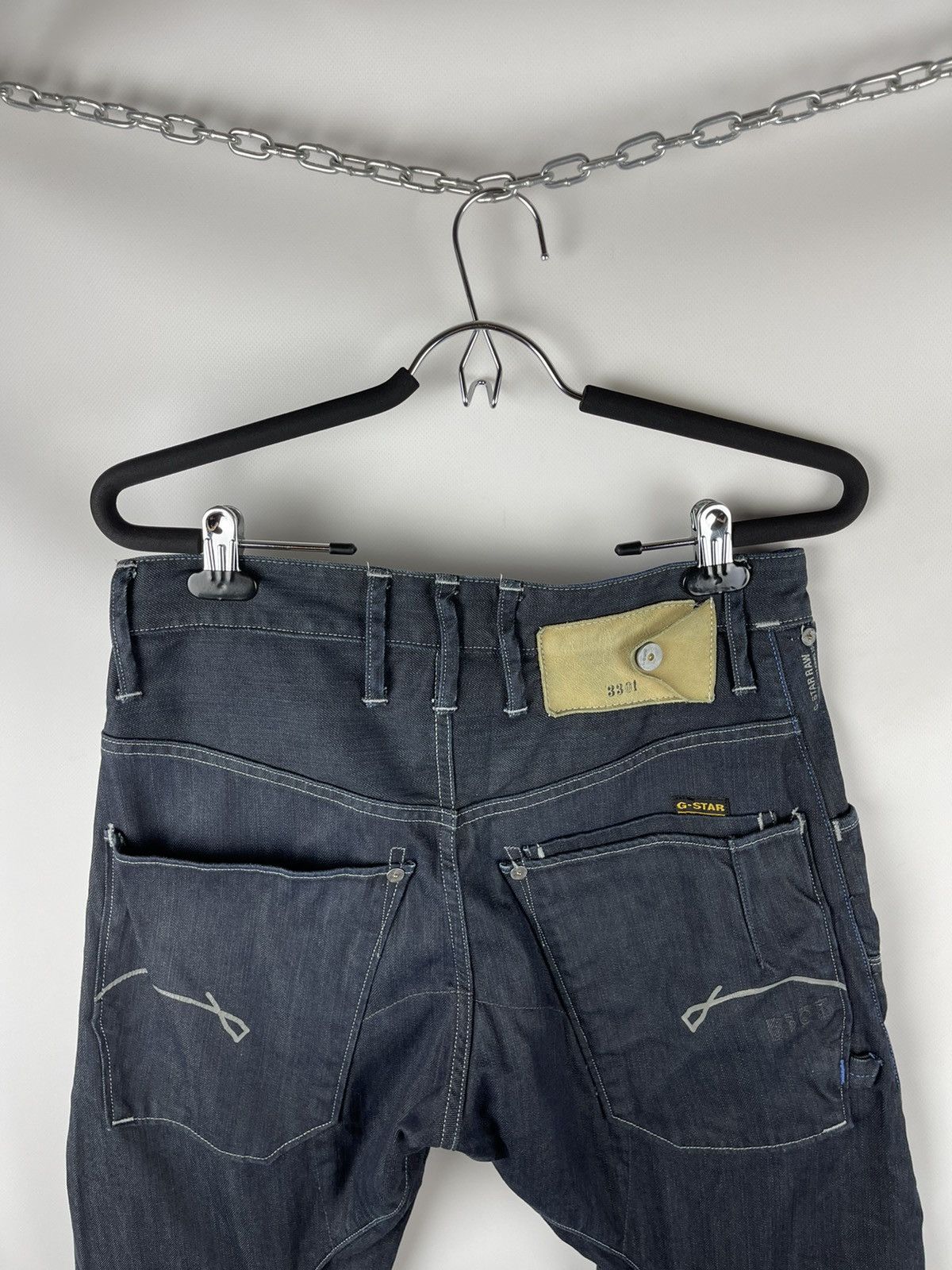 G-Star G-Star Raw 3301 Steel Loose tapered denim jeans pants Size US 31 - 7 Thumbnail