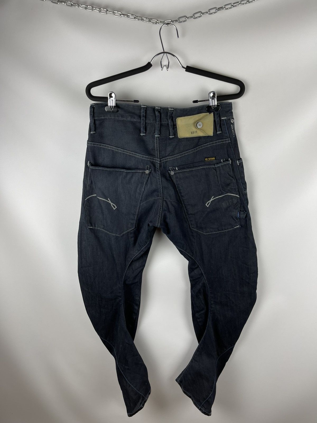 G-Star G-Star Raw 3301 Steel Loose tapered denim jeans pants Size US 31 - 2 Thumbnail