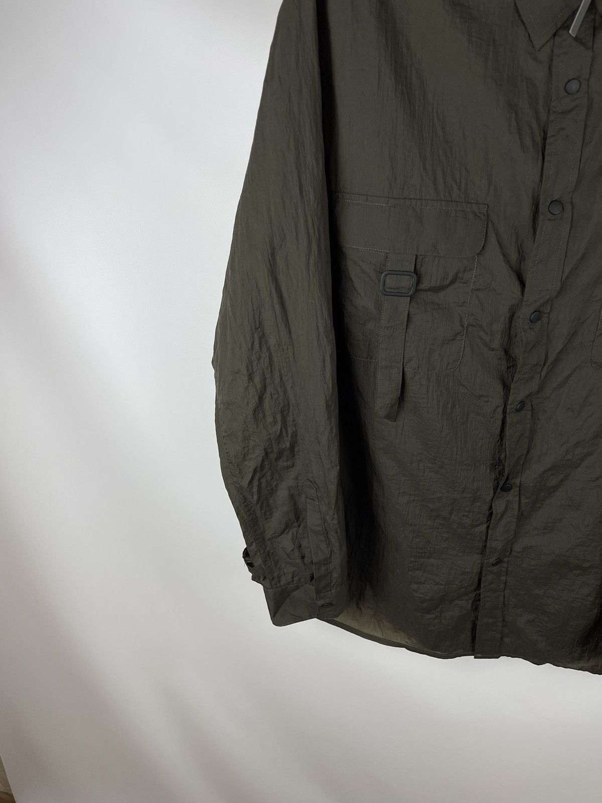 Asos ASOS khaki 2 pocket shimmer light shirt military utility Size US XL / EU 56 / 4 - 4 Thumbnail