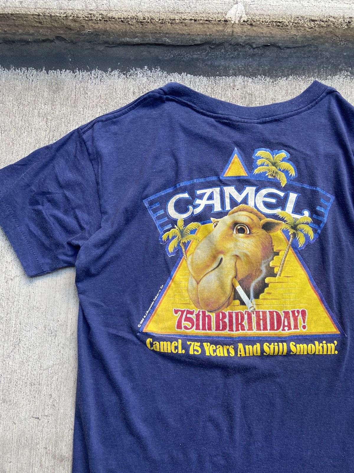 T-shirt Stop Smoking Joe Camel Chimio Neuf Avec étiquettes - Marque Arks - Taille Standard