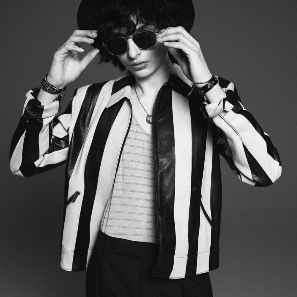 Saint Laurent Paris Saint Laurent Striped Leather Jacket Size US M / EU 48-50 / 2 - 4 Thumbnail