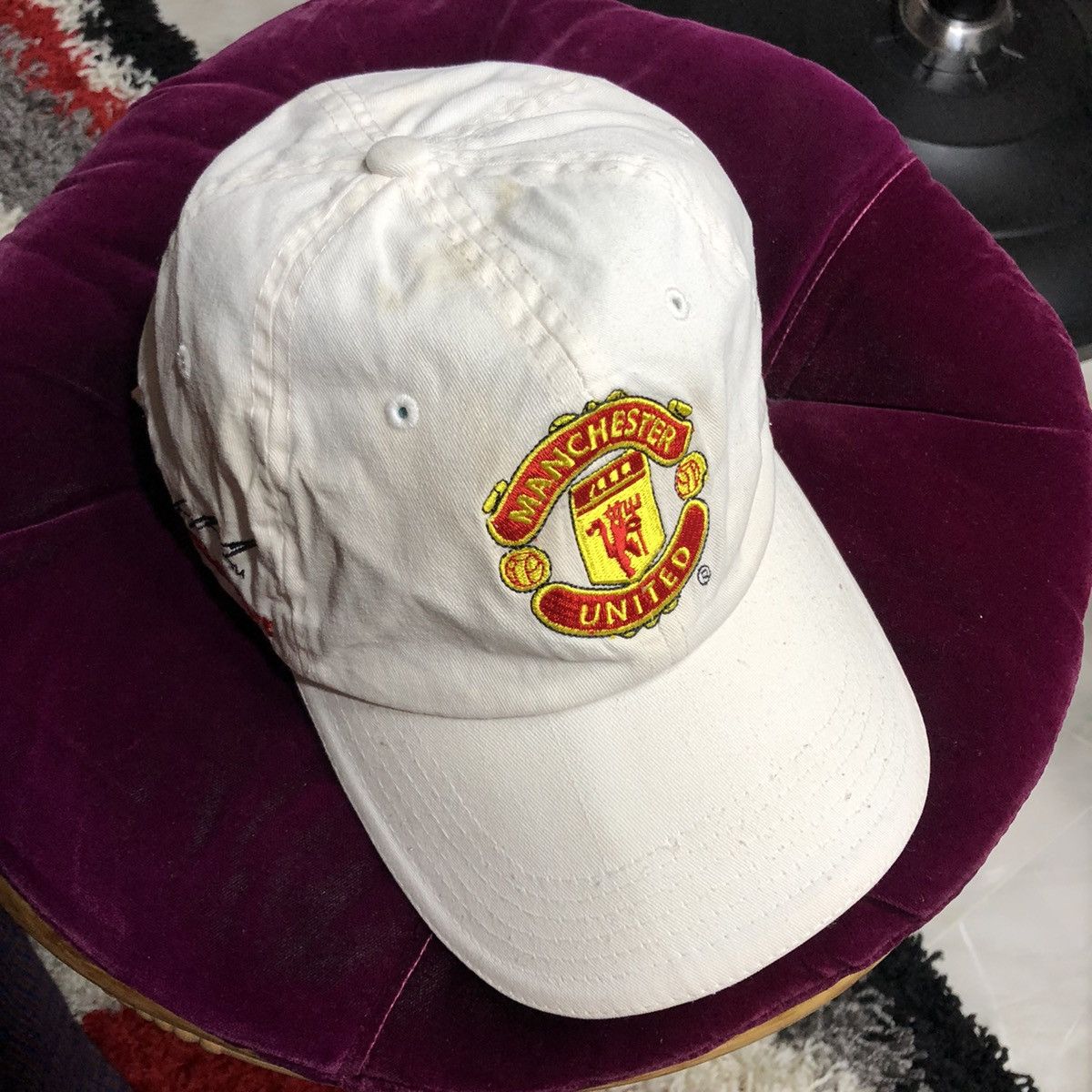 Vintage Vintage Manchester United Cap Size ONE SIZE - 1 Thumbnail
