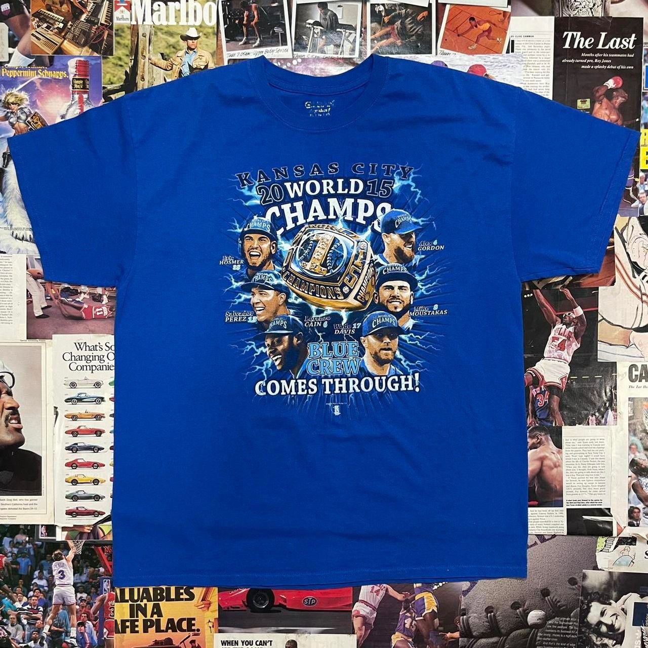 KC Royals Central Division Champions T-Shirt 2015 Size L – Shop Thrift World