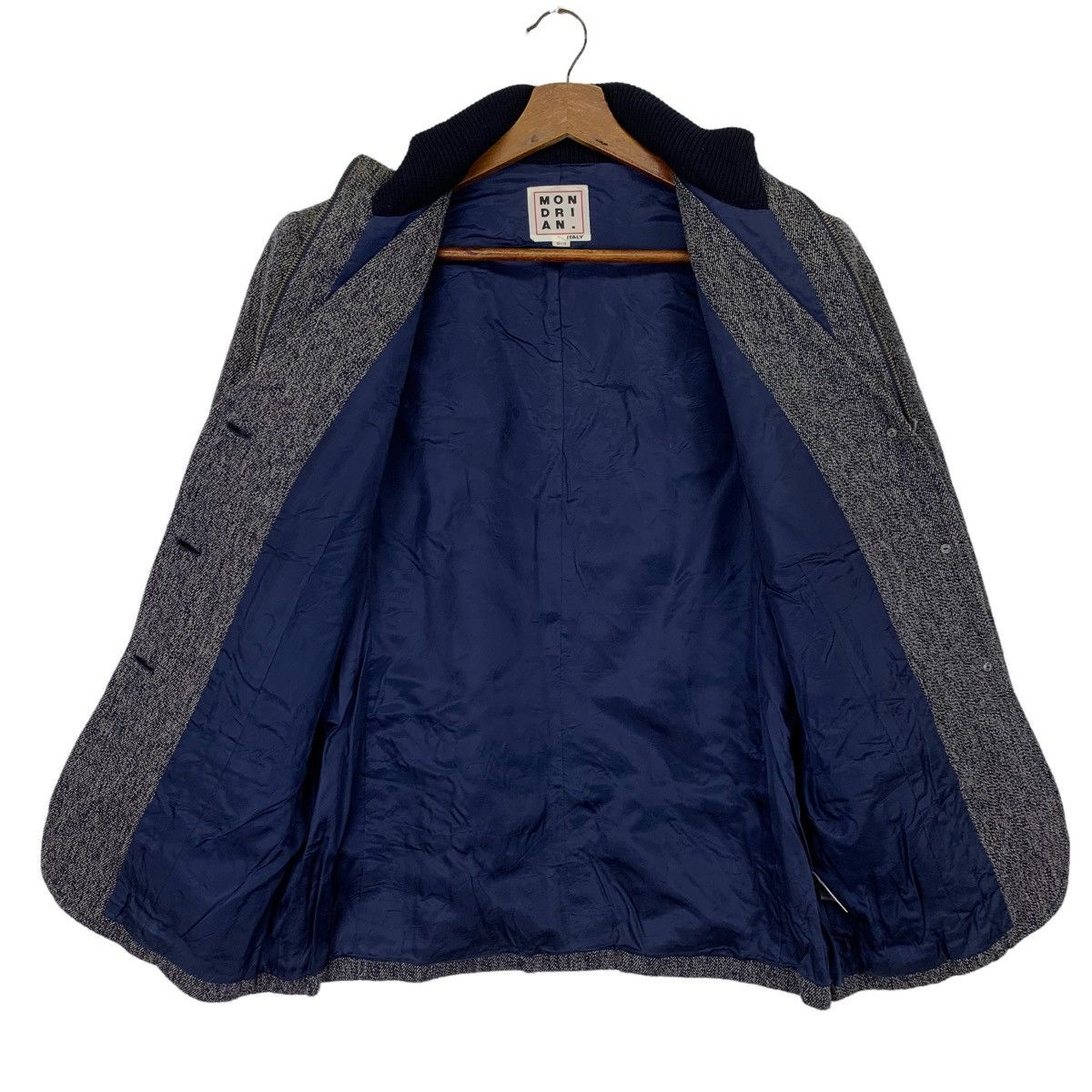 Japanese Brand Vintage Mondrian. Italy Tweed Jacket Size US M / EU 48-50 / 2 - 6 Thumbnail