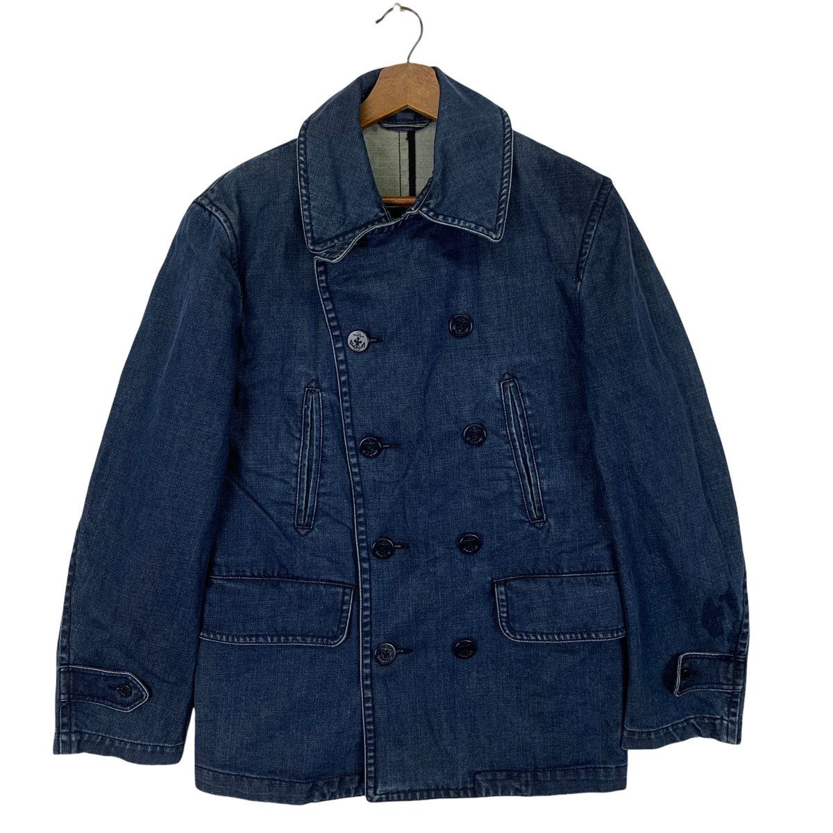Vintage Vintage Kent Ave ISM Denim Jacket Size US L / EU 52-54 / 3 - 1 Thumbnail
