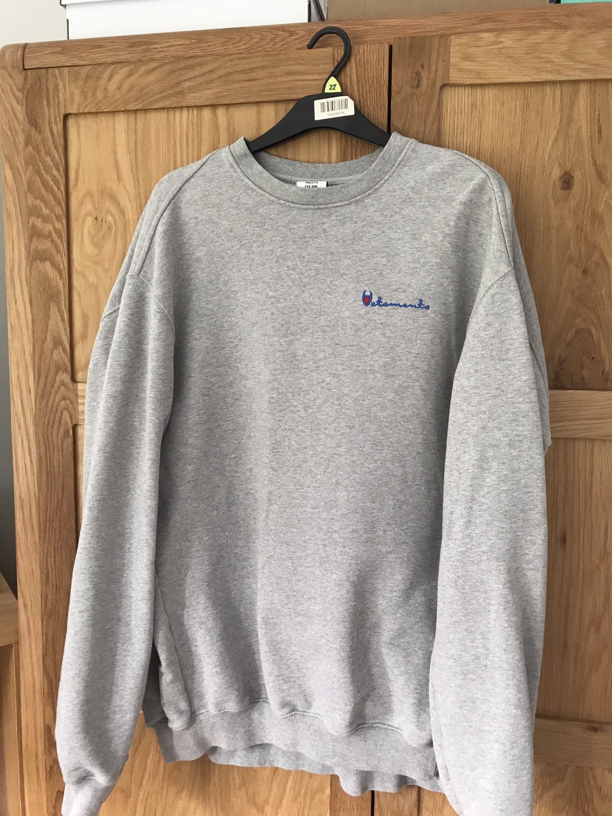 Vetements X Champion Logo Oversized Sweatshirt
