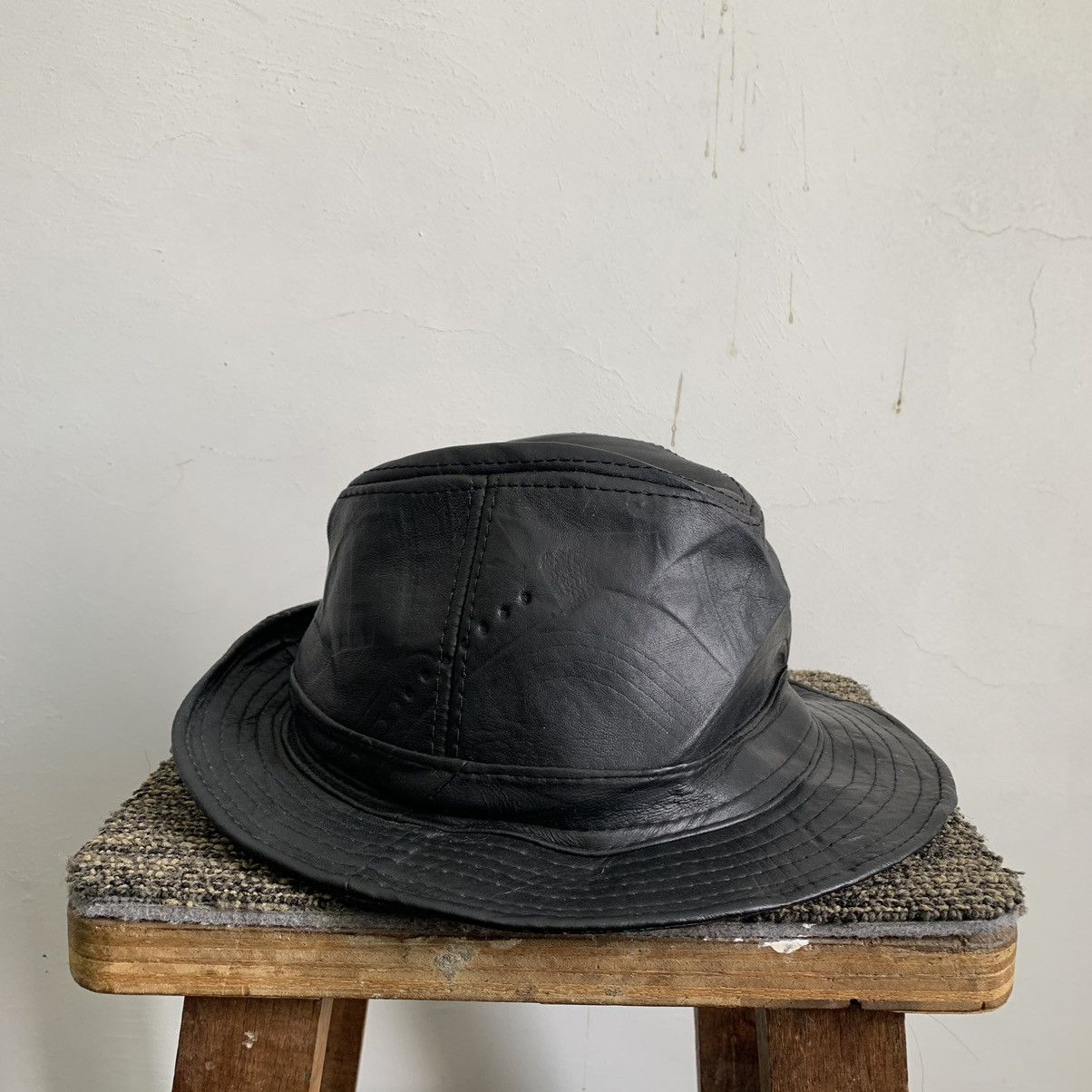 Genuine Leather Leather Barretta Bucket Hat Cap Size ONE SIZE - 1 Thumbnail